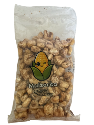 Maiz inflado al vapor salsas negras Maizorca