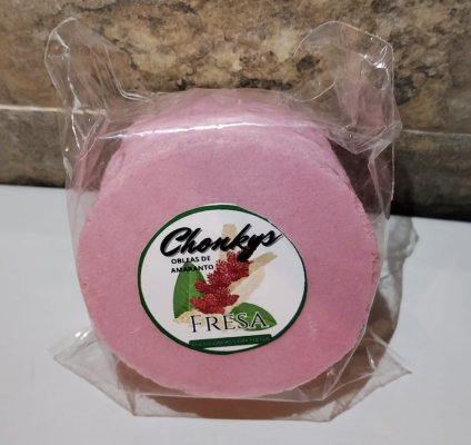 Oblea de amaranto sabor fresa